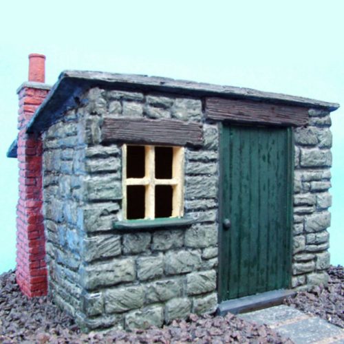 kit product, pvw003-lineside-hut-office-slate-roof, Pendle Valley Workshop, UK