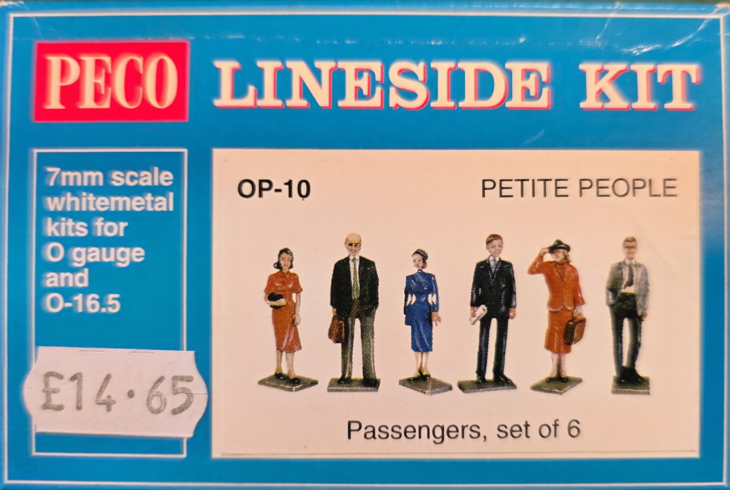 Peco OP-10 Passengers (cast white metal) x 6
