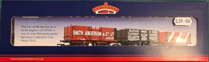 Bachmann 37-075K5 Private owner wagons - Pack of 3 - Collectors Club 2008 Limited Edition