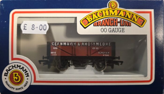 Bachmann 33-051 5 Plank Wagon 12 in 'Cefnmawr & Rhosymedre' Red Livery