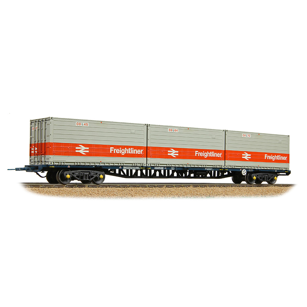 38-626A BR FFA Inner Flat BR Blue, 3 x Type L Freightliner Containers