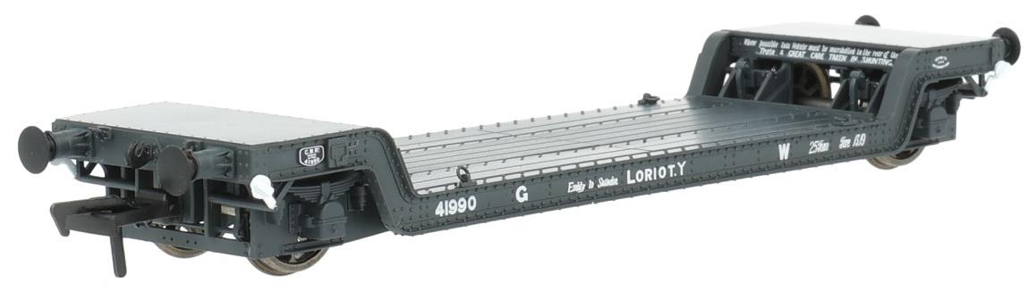 Rapido 917002 GWR Loriot 'Y' well wagon in GWR grey - 41990