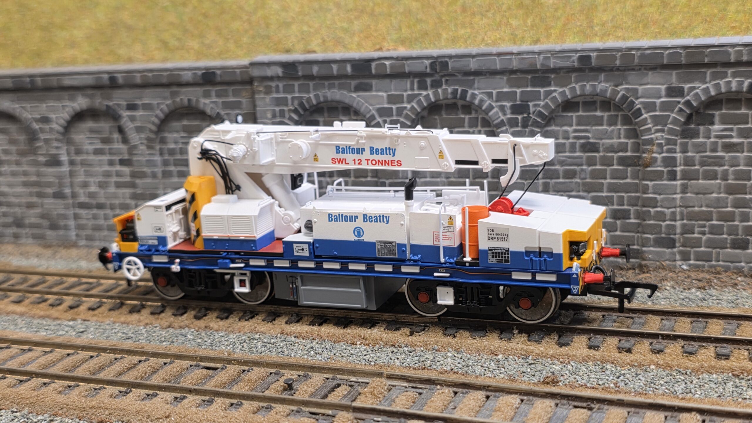 EFE Rail E87109 Plasser 12T YOB Diesel-Hydraulic Crane DRP81517 Balfour Beatty